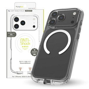 for iPhone [LIGHT SHIELD Solid] MagSafeΉ ݌v Ռz nCubhNAP[X iPhone 17 Pro Max zCgO gjeB TR-IP25L3-LDSM-CLWT