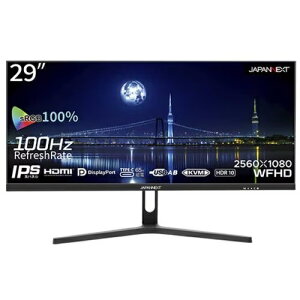 JAPANNEXT 29インチ IPS ディスプレイ WFHD 2560x1080解像度 HDMI1.4 DisplayPort1.2 スピーカー内蔵 VESA対応 JN-IPS291WFHDR-C65W モニター