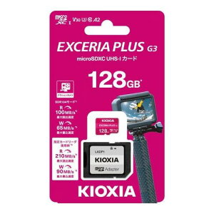 }CNSDJ[h EXCERIA PLUS G3 microSDXC UHS-I J[h 128GB KIOXIA KMUH-C128G