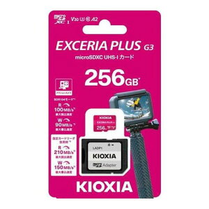 }CNSDJ[h EXCERIA PLUS G3 microSDXC UHS-I J[h 256GB KIOXIA KMUH-C256G