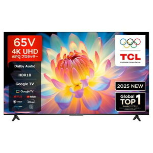 TCL �t�� �e���r 65P61K 65�^ 4K UHD 65�C���` Dolby Audio�Ή�
