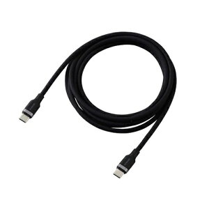 USB-C�P�[�u�� 2m PD100W �}���[�d �V���R�� �u���b�N �G���R�� MPA-CC5PSSA20BK