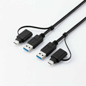 �����N�P�[�u�� USB3.0 Type-C�ϊ��t�� 1.5m �u���b�N �G���R�� UC-TV8BK ��̓� �M�t�g 2026 ���蕨 �v���[���g �� �� ���̓� �y�A�M�t�g