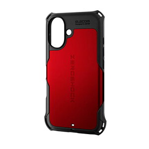 �G���R�� iPhone 16 �n�C�u���b�h�P�[�X ZEROSHOCK ���b�h PM-A24AZERORD