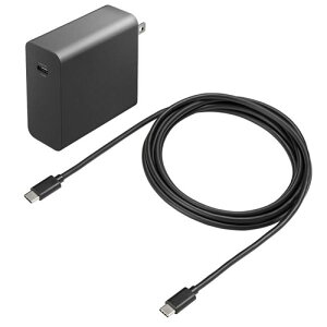 �T�����T�v���C USB PD�Ή�AC�[�d�� PD100W�ETypeC�P�[�u���t�� ACA-PD93BK