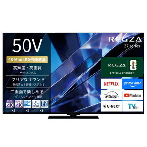 REGZA ���O�U 50V�^ 4K �t���e���r 50Z770S BS CS 4K�`���[�i�[���� YouTube�Ή� �^�C���V�t�g�}�V�� Bluetooth�Ή� �������� �M�t�g �V����