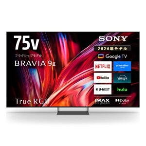 �\�j�[ SONY 4K�t���e���r BRAVIA �u���r�A 75V�^ 75�C���` K-75XR90 Mini LED Google TV YouTube Bluetooth