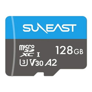 SUNEAST ���ϋv microSDXC�J�[�h 128GB KZMS1128 Class10 U3 V30 A2 4K�Ή� �A�N�V�����J���� �h���C�u���R�[�_�[ �h�ƃJ���� ���� �}�C�N��SD�J�[�h GoPro���؍� �ő�Ǎ�185MB/s �ϊ��A�_�v�^�t 5�N�ۏ�