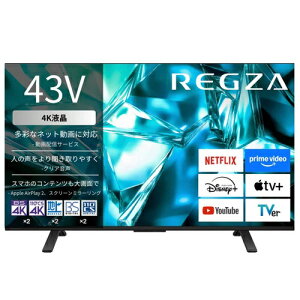 TVS REGZA 4K�t���e���r M5 series 43V�^ REGZA 43M550S 43�C���` ���O�U 4K�`���[�i�[���� �X�}�[�g�e���r �l�b�g����Ή�