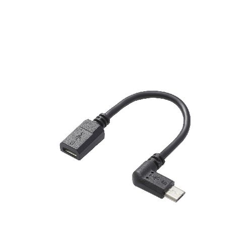 エレコム micro-USB L字変換ケーブル 格安店 左側接続タイプ 贈呈 TB-MBFMBL01BK