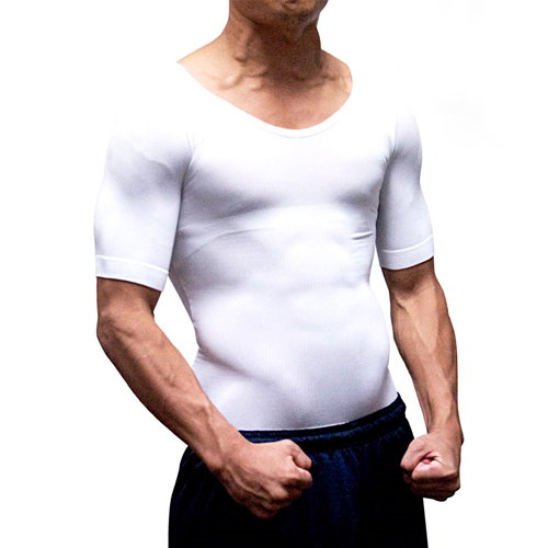 あなたの筋肉をサポートするコンプレッションウェアー ヒロコーポレーション 加圧シャツ 高品質新品 M ホワイト 日本全国 送料無料 L