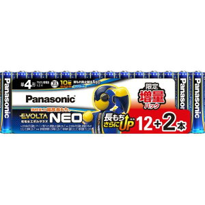 �p�i�\�j�b�N Panasonic EVOLTA NEO �G�{���^�l�I �A���J�����d�r ���d�r �G�{���^NEO �P4�` ���ʃp�b�N12�{+2�{ LR03NJSP/14S �V���� ��l��炵 �����z�� �V�������� �P�g