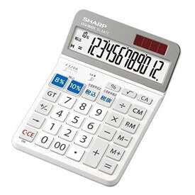 電卓 ミデスクトップタイプ電卓 軽減税率対応モデル 12桁 シャープ EL-SA72X