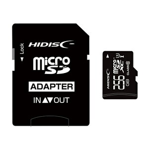 HIDISC microSDXCJ[h 256GB CLASS10 UHS-1Ή SDϊA_v^t HDMCSDX256GCL10UIJP3