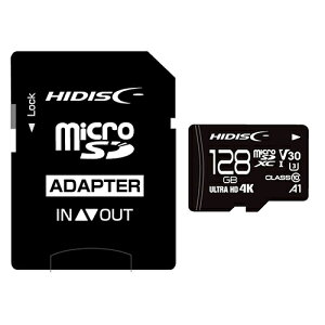 yX[p[SALEIMAX50OFFz HIDISC microSDXCJ[h 128GB CLASS10 UHS-I Speed class3, A1Ή HDMCSDX128GCL10V30