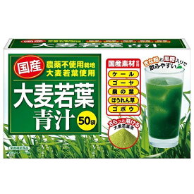 【最大250円OFF！～5/27 2時】 【P2倍】日本デイリーヘルス 国産大麦若葉青汁 3g×50袋