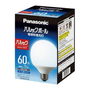電球形蛍光灯 パルックボール 口金直径26mm 電球 60形 クール色 パナソニック EFG15ED11EF2
