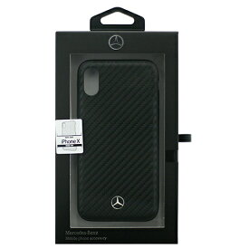 【最大2,000円OFF！4/24 20時～4/25 24時】 【P2倍】 Mercedes iPhoneX専用 カーボン調PUハードケース Dynamic - PU Leather - Hard case iPhone X MEHCPXSRCFBK