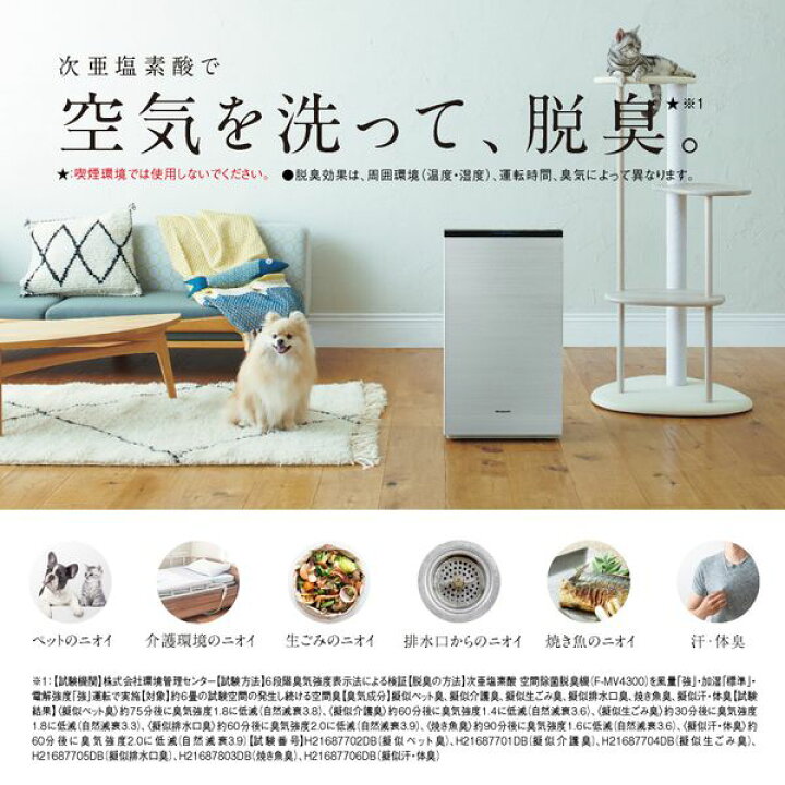 楽天市場】次亜塩素酸 空間除菌脱臭機 ジアイーノ パナソニック F 