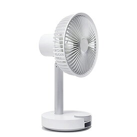 【P2倍】 BLUEFEEL BARSET 4D FAN 多機能コードレス卓上扇風機&サーキュレーター ホワイト BFN301-W