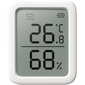 【最大2,000円OFF！4/24 20時～4/25 24時】 【P2倍】 Switchbot 温湿度計プラス W2201500-GH ホワイト スイッチボット スマート温湿度計 デジタル 温度計 湿度計