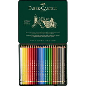 色鉛筆 セット 24色 ファーバーカステル ポリクロモス色鉛筆 缶入 FABER-CASTELL 油性色鉛筆 送料無料