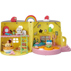 O ちいかわ ゆめのむちゃでかおしゃべりプリンハウス 人形3体付き セガトイズ ちいかわ ハチワレ うさぎ ドールハウス お人形 着せ替え人形 おもちゃ 6歳 ごっこ遊び 室内遊び ギフト プレゼント 誕生日 贈り物 クリスマス