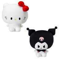 O タカラトミー ぷにコミュ ぷにぬい ハローキティ クロミ 【キティのぷにるんず・クロミのぷにるんず】…