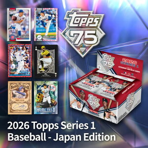 �\���t�i 2026�N4��10�������\�� O 2026 Topps Series 1 Baseball - Japan Edition�y1BOX(12�����p�b�N × 20�p�b�N)�z1�P�[�X/12Box �V�i ���J�� �g�b�v�X �g���[�f�B���O�J�[�h 2026�N�� �싅�t�@�� �X�|�[�c��