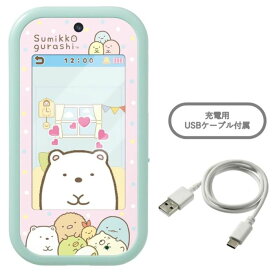O タカラトミー 大きな画面で世界が広がる!すみっコスマホワイド リチウム電池使用(内蔵) おもちゃ 電子玩具 携帯 子ども用 スマホ 男の子 女の子 6歳 室内遊び ギフト プレゼント 誕生日 お祝い 贈り物 ブラックフライデー クリスマス