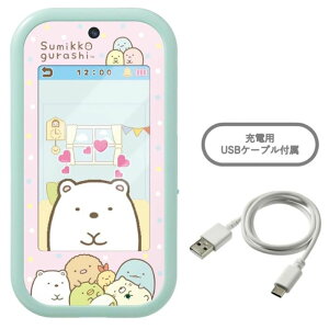 O タカラトミー 大きな画面で世界が広がる!すみっコスマホワイド リチウム電池使用(内蔵) おもちゃ 電子玩具 携帯 子ども用 スマホ 男の子 女の子 6歳 室内遊び ギフト プレゼント 誕生日 お
