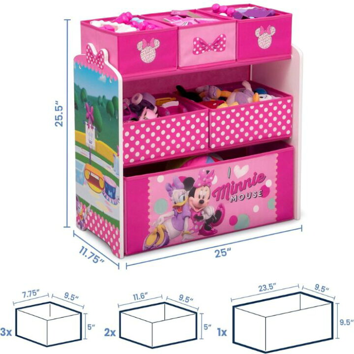 楽天市場】M DeltaN Disney ミニーマウス おもちゃ収納ラック 