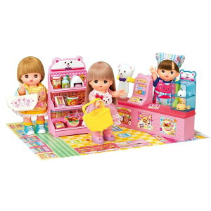 O パイロットインキ メルちゃん スキャナーでピッ!くまさんコンビニ おもちゃ 3歳 ごっこ遊び お世話遊び おせわだいすきメルちゃん 室内遊び ギフト プレゼント 誕生日 お祝い 贈り物 ブ