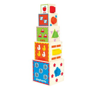 Hape ハペ E0413 ピラミッド オブ プレイ おもちゃ 1歳6ヶ月 1歳半 ブロック遊び 室内遊び 出産祝い ギフト プレゼント 誕生日 お祝い 贈り物 ブラックフライデー クリスマス