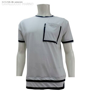 cavalluccio marino カヴァルッチョ マリーノ 【UNISEX】ARIA COOL T-SHIRT 2501-03CS001 ユニセックス アリアクールTシャツ ゴルフウェア シンプル 日本製 カバルッチョ マリーノ【B-ONE】