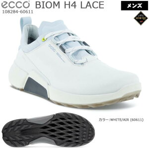 ECCO エコー BIOM H4 LACE スパイクレスシューズ (メンズゴルフシューズ) カラー:WHITE/AIR 108284-60611 バイオムハイブリッド 【B-ONE-Y】