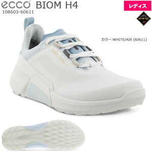 【2023年モデル】 ECCO エコー BIOM H4 LACE スパイクレスシューズ (レディスゴルフシューズ) カラー:WHITE/AIR 108603-60611 ウィメンズ バイオムハイブリッド 【B-ONE】