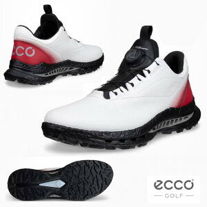 ECCO �G�R�[ ECCO Golf Biom C5 Men �����Y ���U�[Gore-Tex �S���t�V���[�Y �X�p�C�N���X �J���[:WHITE /CHILI RED(55428) 132614-55428 �o�C�I�� �V�[�t�@�C�u �h�� BOA �yB-ONE-Y�z