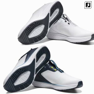 FootJoy �t�b�g�W���C PULSE BOA �p���X �{�A �����Y 54714(�z���C�g) , 54718(�z���C�g/�l�C�r�[) �� WIDE �j���p �S���t �X�p�C�N���X�V���[�Y �yB-ONE�z