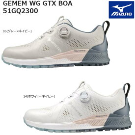 MIZUNO ミズノ GENEM WG GTX BOA メンズ スパイクレス GORE-TEX BOA 4E相当(EEEE) ジェネム ゴアテックス ボア 51GQ2300 (51GQ-2300 51GQ230005 51GQ230014) 男性用ゴルフシューズ 【B-ONE】