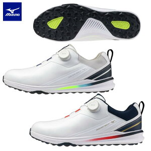 MIZUNO �~�Y�m NEXLITE ENERZY 2 WIDE BOA �����Y �X�p�C�N���X �l�N�X���C�g�G�i�W�[ 2 ���C�g�{�A (�S���t/�h��) 51GQ2641 (51GQ-264101 51GQ264103) �j���p�S���t�V���[�Y ���L4E �y�� �yB-ONE�z