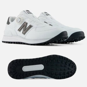 �j���[�o�����X �S���t �V���[�Y U574B8PO �S���t �X�p�C�N���X�V���[�Y �J���[:WHITE with DARK SILVER METALLIC and BLACK �E�B�Y2E�܂���4E��2��� new balance golf Golf 574 v4 BOAR U574B 8PO �{�A �y2026�N���f���z�y