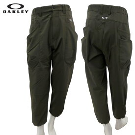 【2025年秋冬モデル】OAKLEY (オークリー) Oakley Wide Cargo Straight (メンズ) FOA408150 ゴルフウェア ワイドストレートカーゴパンツ 裾絞り 撥水 防風 ストレッチ 保温 UPF50+ おしゃれ カーキ グリーン 【B-ONE】