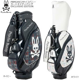 【2024年春夏モデル】 Psycho Bunny サイコバニー カートキャディバッグ EXCLUSIVE EDITION PBMG4SC2 CADDIE BAG【B-ONE】