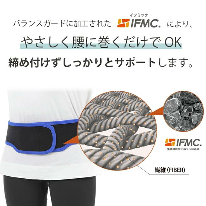 楽天市場】特許取得 IFMC.イフミックを加工した腰ベルト バランス 