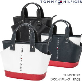 【2023年秋冬モデル】 TOMMY HILFIGER GOLF トミーヒルフィガーゴルフ THMG3FBD ラウンドバッグ FACE ポーチ ミニトート【B-ONE】