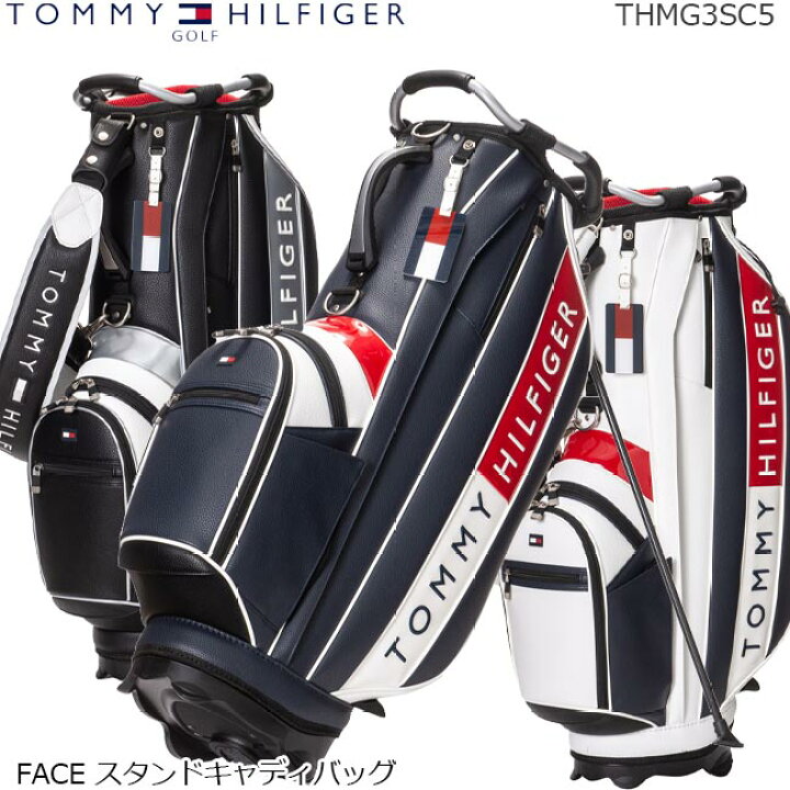 楽天市場】【2023年春夏モデル】 TOMMY HILFIGER トミーヒルフィガーゴルフ THMG3SC5 スタンドキャディバッグ FACE CADDIE BAG 【B-ONE】 :
