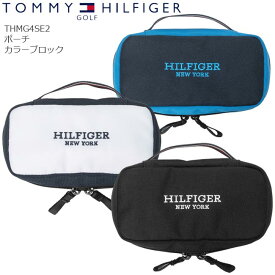 【2024年春夏モデル】 TOMMY HILFIGER GOLF トミーヒルフィガーゴルフ THMG4SE2 ポーチ カラーブロック 【B-ONE】