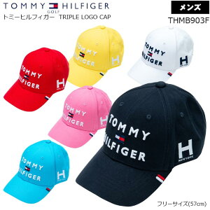 TOMMY HILFIGER GOLF (g~[ qtBK[ St) 3iSLbv THMB903F TRIPLE LOGO CAPyB-ONEz