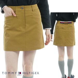 【2025年秋冬モデル】 TOMMY HILFIGER GOLF トミーヒルフィガー レディス ストレッチツイル スカート THLA567 婦人服 ゴルフウェア ミニスカート ストレッチ【B-ONE-Y】